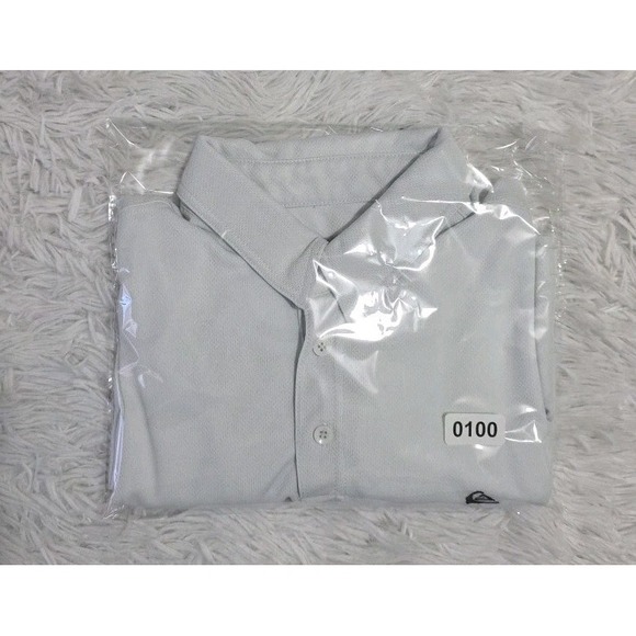 QuickSilver Waterman Collection Mens Shirt‎ Dri Fit Casual Preppy Workwear White - Picture 7 of 7